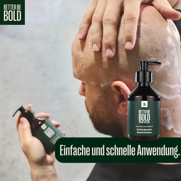 Glatzenshampoo | No Hair Shampoo Glatzenpflege BetterBeBold