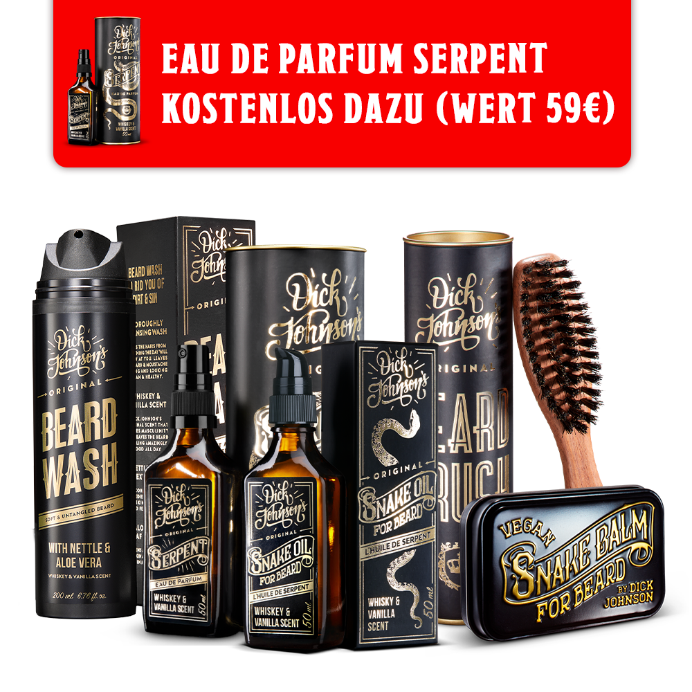 Bart Bändiger Set Bartpflege Aktion Dick Johnson