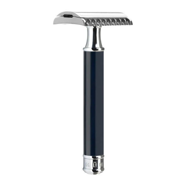 Mühle Rasierhobel Silber & Schwarz Rasierhobel Muhle - Hans-Jürgen Müller GmbH & Co. KG Offener Kamm R101 - Fortgeschritten