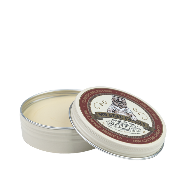 Pomade Matt Clay Golden Ember 100g Haarwachs Mr Bear Family