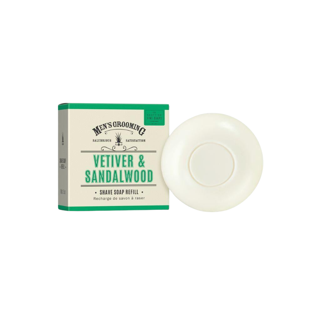Shave Soap Vetiver & Sandalwood Rasiercreme & Rasierseife HEADBRAND Seife mit Etui