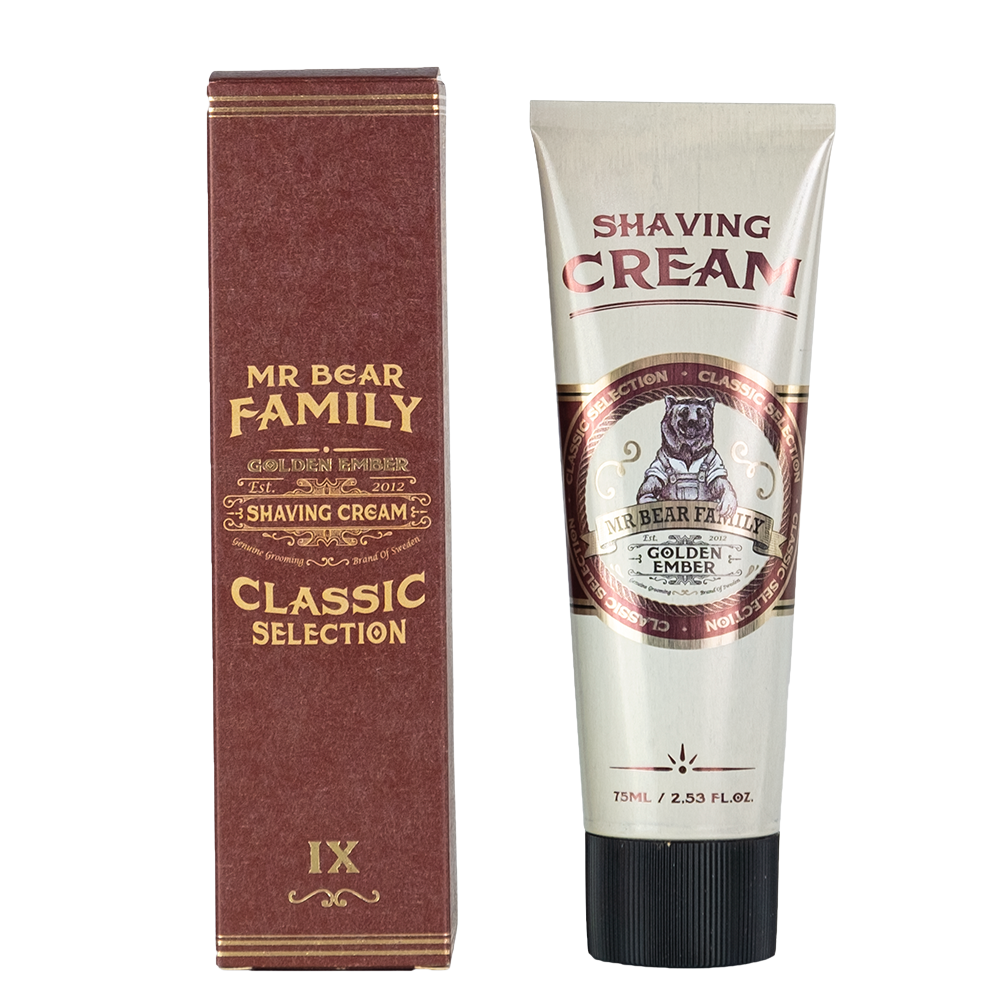 Shaving Cream Golden Ember 75ml Rasiercreme & Rasierseife Mr Bear Family