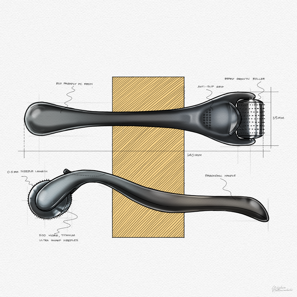 Beard Growth Roller Bartwachstum TAMB