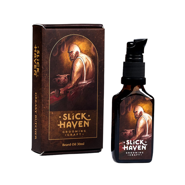 Bartöl Greasy Butcher 30ml Bartöl Slickhaven   