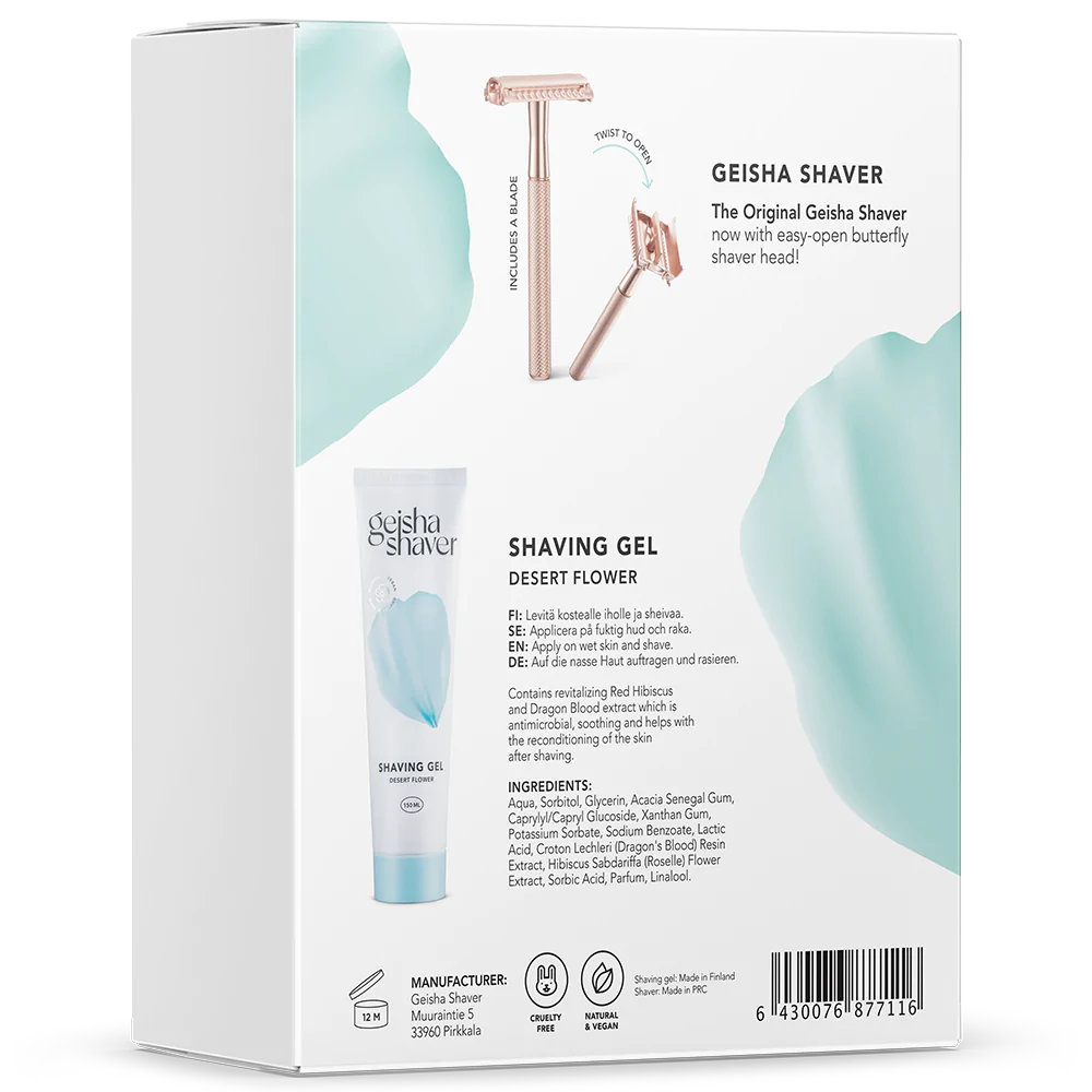 Geisha Shaver Geschenk Box Rasur Set Dick Johnson   