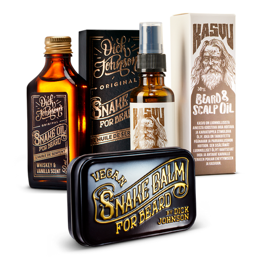 Wikinger Bart Set Bartpflege Set Dick Johnson   