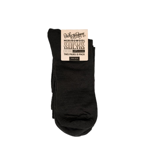Socken Merino Wolle 2-Pack Black Kleidung Discontinued